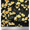 thumbnail image 3 of Soimoi Cotton Jersey Fabric Buttercup Floral Print Sewing Fabric Yard 58 Inch Wide, 3 of 4