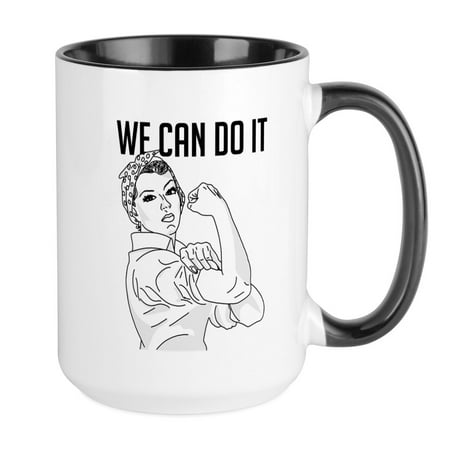 

CafePress - Rosie The Riveter We Ca - 15 oz Ceramic Large Mug