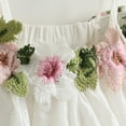 thumbnail image 6 of Mercatoo Toddler Baby Girl Clothes Floral Ruffle Sleeveless Suspender Vest Tops Ripped Denim Shorts Jeans 2Pc Summer Outfit, 6 of 8