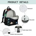 thumbnail image 4 of Lightweight Travel Backpack Featuring Outer Space and Nebula Cosmic Designs, Compact and Practical, 4 of 6