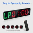 LUCORB, Gym Timer Clock, Large Digital Wall Countdown, Remote Control ...