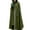 Army Green, variant on Women Full Sleeve Hoodies Cloak Cape Party Long Coat