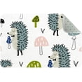 thumbnail image 1 of Indoor Doormat for Home Entrance Entry Way 24"x16" Hedgehog Mushrooom Non Slip Welcome Mat 3D Digital Print Machine Washable Outdoor Rugs, 1 of 7