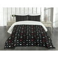 thumbnail image 3 of Ambesonne Love Quilted Bedspread Set 3 Pcs, Love Design, King Size, Multicolor, 3 of 5