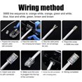 thumbnail image 2 of shiyou-TAIWAIN Crimper Set CAT5 CAT6 RJ45 Network Crimp Maintenance Ethernet Cable Tool Kit, RJ11/RJ12 Stripper Cutter Crimping Tool Kit, Punch Down Tools LAN Tester (Blue), 2 of 4