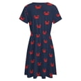 thumbnail image 5 of Happy Little Crabs - Navy Blue Sundress Short Sleeve Dress Summer Women Clothes Dress for Women Dresses, 5 of 7