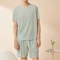 thumbnail image 2 of ZVNAΖH Mens Pajamas Set, Oversized Mens Lounge Set Sleepwear Homewear, Super Soft Comfty, 2 of 3