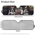 thumbnail image 5 of Uorisanigo Windshield Sun Shade Border Collie Animal Driving Sun Visor for Jeep Wrangler JK JKU JL JLU 1997-2025 & Jeep Gladiator JT 2020-2024 Keep Vehicle Cool Protect Your Car from UV Heat, 5 of 7