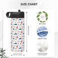 thumbnail image 4 of Sikiie Sea Turtle Print 18OZ Insulated Straw Cup, Portable Leak-proof Sports Water Bottle, Stainless Steel Water Cup Suitable for Home and Outdoor, 4 of 8