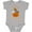 AC-Heather Grey, variant on Happy Halloween Kittens in Pumpkin Boys or Girls Baby Bodysuit