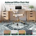 thumbnail image 3 of Anidaroel Office Chair Mat for Hardwood & Tile Floor, 8x10 Floor Mat for Office Chair, Under Desk Rug for Rolling Chair on Hardwood, Low Pile Carpet Floor Protector Rug, Easy to Clean, Light Grey, 3 of 8