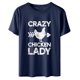 thumbnail image 1 of ICHUANYI Clearance Womens Work Tops Short Sleeve Out Blouse Farmer Funny Letter Print Shirt T-Shirt Tops(Navy, XXL) ICHUANYI WER2023081207173, 1 of 6