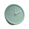 thumbnail image 3 of Reloj de pared de esquina interior, reloj decorativo, minimalista, creativo, redondo, arte de pared Verde menta, 3 of 8