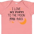 thumbnail image 4 of Inktastic I Love My Poppi to the Moon and Back Boys or Girls Baby Bodysuit, 4 of 5