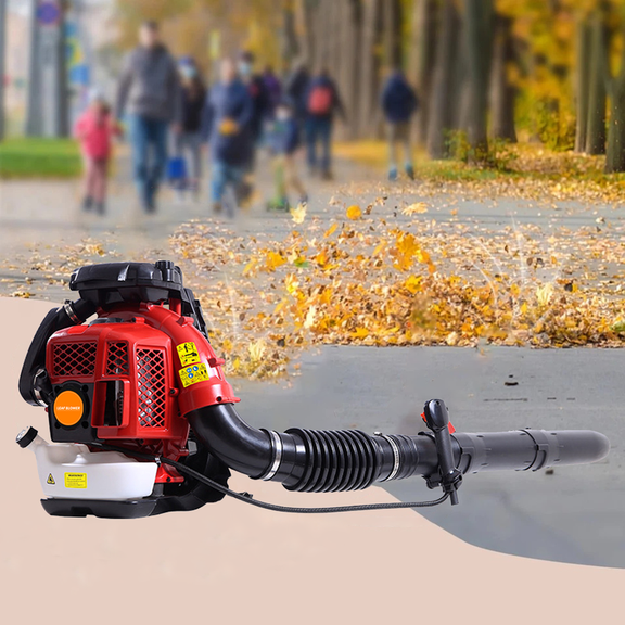 Floseru 80CC Gas Backpack Leaf Blower – 900 CFM, 206 MPH, Commercial-Grade Gas Blower for Landscaping, Snow Removal, and Heavy-Duty Yard Work – Lightweight, Quiet for Residential Areas