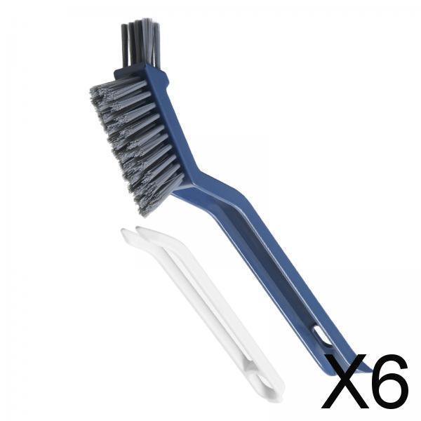 6x Cepillo Multiusos para Grietas de Baño, Cepillo de Limpieza de Esquinas, Cepillo Pequeño para Piso, Cepillo para Fregar Pisos para Bañera, Sala de 6 piezas