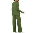 thumbnail image 4 of Fanxing Womens Sweat Suits And Jogger Sets Women Plus Size Oversized Dressy Pant Suits 3/4 Sleeve Tunic Tops 2 Piece Sweatsuits Lounge Matching Sets Prime Day Deals 2025, 4 of 8