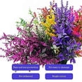 thumbnail image 6 of Zukuco 12 Bundles Artificial Lavender Flowers Outdoor UV Resistant Faux Plastic Plants for Outside Hanging Plants Garden Porch Decor, Mixcolor, 6 of 9