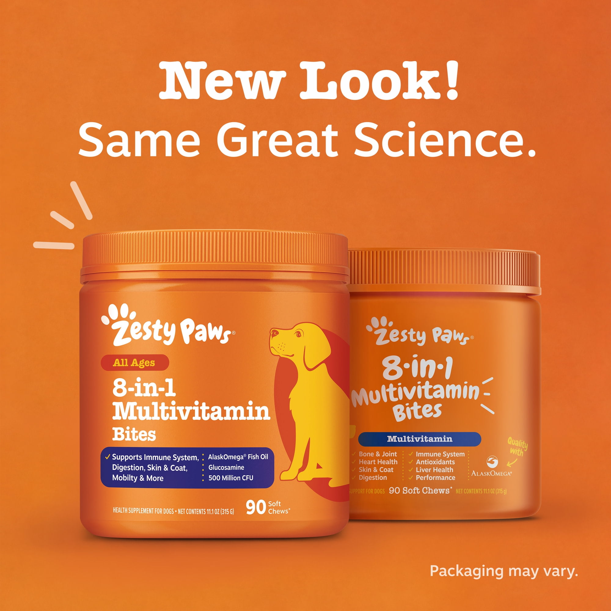 (6 pack) Zesty Paws 8-in-1 Multivitamin Bites Chicken Flavor 90 Count