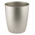 thumbnail image 7 of iDesign Round Bathroom Trash Can, 1.5 Gallon Steel Open Top Garbage Bin, Satin, 7 of 7