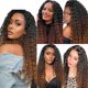 thumbnail image 2 of Hair Bundles HuxoWax 1B430, cabello humano degradado, onda profunda, 12 a 16 pulgadas, 2 of 7