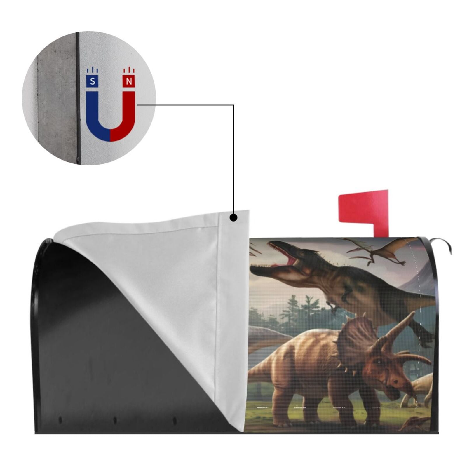 Kdxio Magnetic Mailbox Cover 21x18 in Mailbox Cover Outdoor Decoration Holiday Mailbox Covers for Home Garden Yard-21x18 in