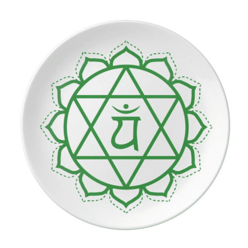 VAM Culture Letter Pattern Plate Decorative Porcelain Salver Tableware Dinner Dish