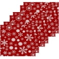 thumbnail image 3 of GZHJMY 12x12Inx2 Sets Reusable Soft Face Towel,Kitchen Hand Towel Bathroom Absorbent Towel,Gym Hotel Spa-Red Christmas Snowflakes, 3 of 7
