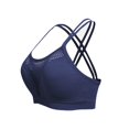 thumbnail image 4 of Hontri Women's Solid Color Underwire Bra - Large Size Hollow Sports Blue 2 3XL, 4 of 8