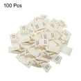 thumbnail image 3 of Uxcell 100pcs Handmade with Love Sewing Labels Embroidered Label Tags 1.18"L Sew on Clothing Garment Black, 3 of 6