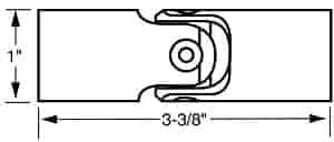 Borgeson Steering U-Joint 1in OD 3/4 Smooth X 3/4 Smooth