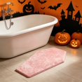 thumbnail image 5 of PSVFUJZ Coffin Shaped Halloween Bathroom Rug, 19.6x31.4 Inch Gothic Decor Bath Mat, Non-Slip Absorbent Microfiber Toilet Rug, Spooky Washroom Floor Carpet, Machine Washable, 5 of 6