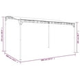 thumbnail image 2 of vidaXL Canopy Gazebo Party Canopy Camping Barbecue Shelter Fabric and Steel, 2 of 8