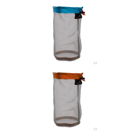 Axioma 4Pcs Mesh Drawstring Bag Mesh Stuff Sack Golf Ball Bag Storage Bag for S+M