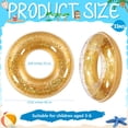thumbnail image 2 of 12 anillos con purpurina dorada, 61 cm, de Pool Floats Relaxgiant, 2 of 4