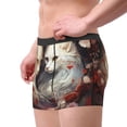 thumbnail image 2 of Fotbe Flower Cat Couple Calzoncillos Tipo Boxer con Bolsa de Soporte Total para Hombre, X-Temp Fresco, Transpirable y de Secado Rápido-Medium, 2 of 5