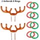 thumbnail image 3 of 2 piezas de sombrero inflable de reno con astas de Navidad para fiesta de Navidad con anillos para la familia, los niños, la oficina, las fiestas navideñas y la diversión, 3 of 7