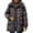 Brown, variant on Breezora Women Longline Hooded Puffer Coat Casual Loose Fit Warm Winter Jacket Quilted Outerwear with Pockets L Size Black