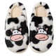 thumbnail image 1 of Lindas pantuflas algodón vaca dibujos animados pantuflas felpa cálidas antideslizantes para interiores invierno (blanco 40-41) [adecuadas para pies 39-40], 1 of 9