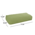 thumbnail image 2 of Noble House Caspio Indoor Water Resistant Fabric Lounger Bean Bag in Green, 2 of 5