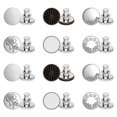 thumbnail image 1 of LUOEM 12 Pcs Instant Button Adjustable Jeans Button Nail Free No Sew Needed Removable Waist Buckle, 1 of 3