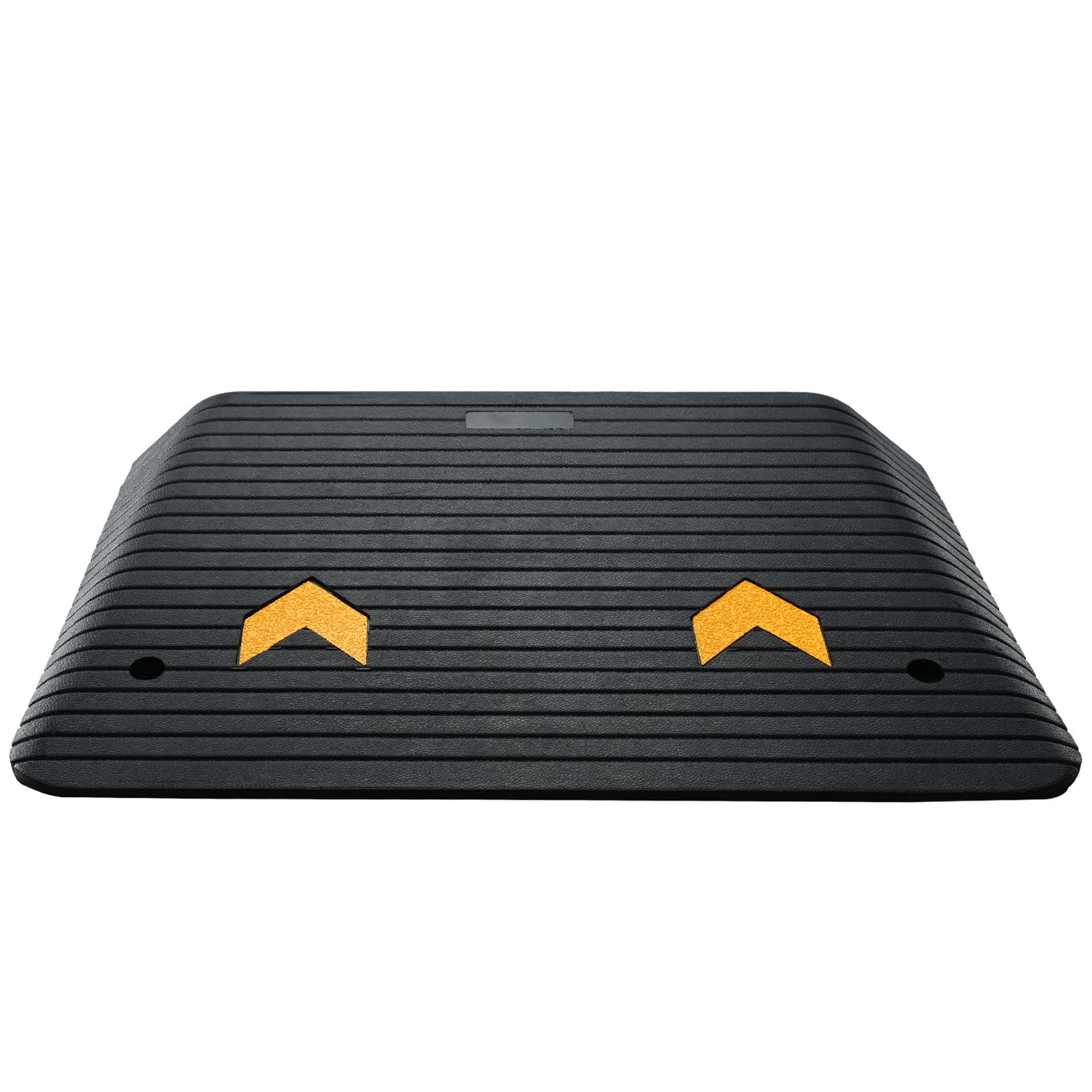 Upgraded Rubber Threshold Ramp, 4" Rise Door Ramp with 1 Channel, Natural Rubber Car Ramp with Non-Slip Textured Surface, 33069 lbs Load Capacity Curb Ramp for Wheelchair and Scooter