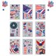 thumbnail image 2 of Pegatinas Para Decoración De Ventanas Del Día De La Independencia, Adhesivos Reutilizables Y Extraíbles Para Decoración De Ventanas De Coche Y Oficina En Casa 94 Uds. Eigraketly HA035065-00, 2 of 6