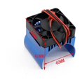 thumbnail image 2 of Disipador de calor del Ventilador de enfriamiento del motor Foohvr para 1/10 E- E- Summit Arrma 1/8 Kraton Talion Rc Car 42 mm color Negro, 2 of 5