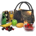 thumbnail image 3 of Easygdp Sunset Meditating Doberman Bolsa de Almuerzo Insulada Reutilizable, Bolsa de Mano y Bandolera para Oficina, Trabajo, Viajes, 3 of 6