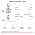 thumbnail image 5 of Ladies' Quartz Watch with Elegant Design, Rhinestone Accents, Water Resistance, and Comfortable Stainless Steel Strap for Daily and Formal Wear, 5 of 5