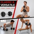 thumbnail image 7 of Flexwave 35 LB Rubber Hex Dumbbell with Non-Slip Grip for Home Gym Strength Training-Single, 7 of 7