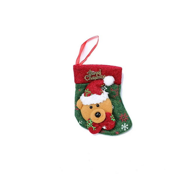 Calcetines navideños Calcetines navideños vintage Bolsa de regalo Decoración navideña Bolsa de regalo navideña