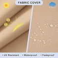 thumbnail image 6 of JP Outdoor Replacement Cushion for Indoor or Outdoor Adirondack or Rocking Chairs,Removable Washable Cover,Good Firmness,Water Repellent,Khaki, 6 of 9