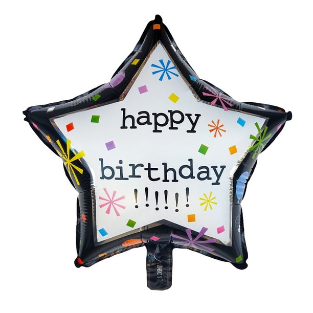 (Modelo Popular) Feliz Cumpleaños 18 Pulgadas Celebración Globos De Helio De Papel De Aluminio Redondo Para Fiesta De Para Niños